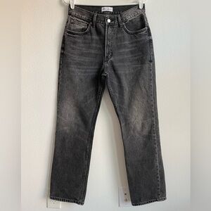 Zara HIGH RISE TRF STRAIGHT LEG JEANS